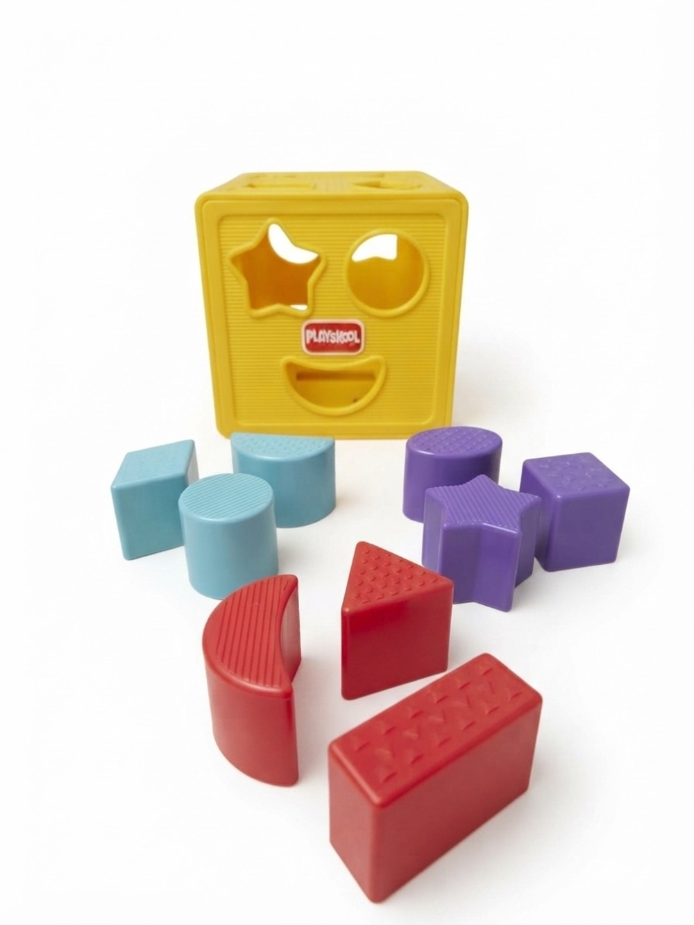 Vintage 1999 Playskool Shape Sorter Cube Retro Toy